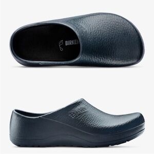 Birkenstock Profi Birki Clogs Regular Fit Blue Sz 38 (EU) Professional Slip On